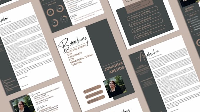 create and design your german application or CV