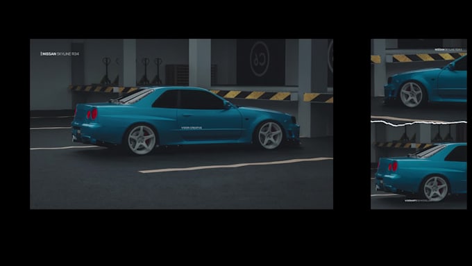 create 3d car model animation low poly high poly texture
