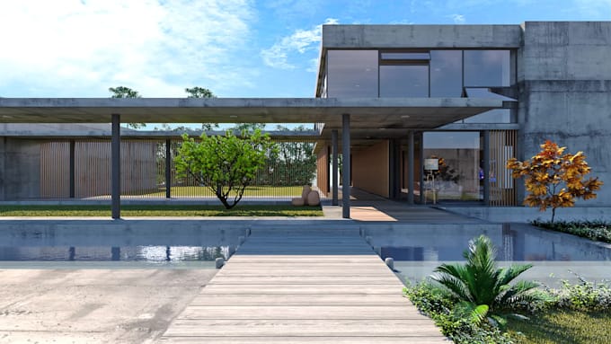do architectural exterior design 3d modeling and rendering