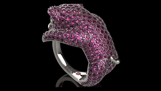hip hop jewelry 3d  design and rendering