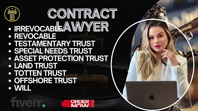 usa attorney to develop custom trust revocable, irrevocable
