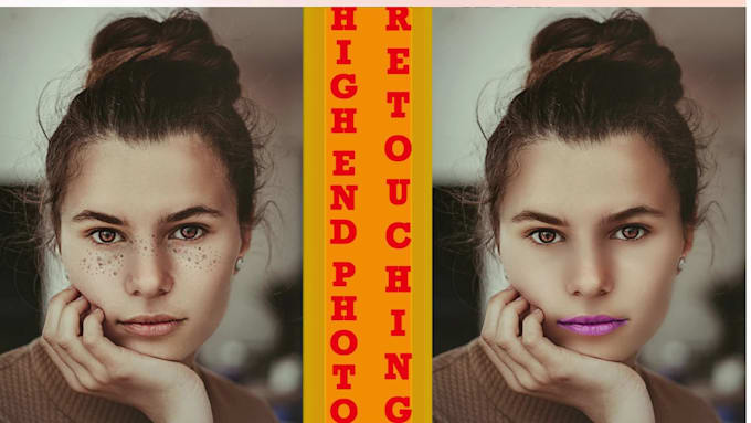do high end portrait photo retouch professionally