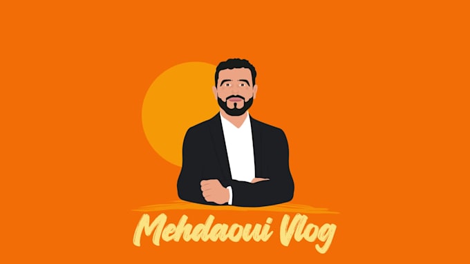 do cartoon face animated intro for youtube and videos