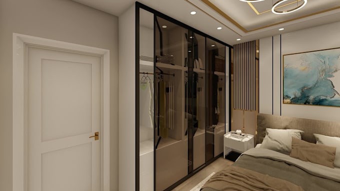 create modern bedroom interior design
