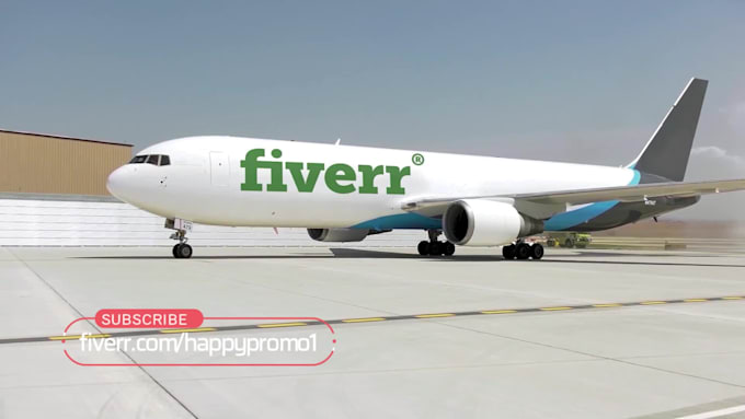 make airplane logistics promo video for your brand