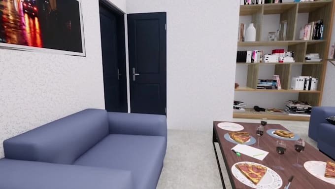 create architecture plan and render it in 3d animation