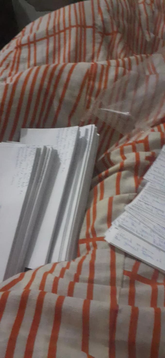 do hand writing envelopes and card including code for you