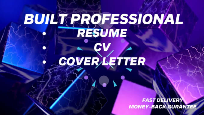 Build And Write A Professional Resume Cv And Cover Letter By Mahamn Designer Fiverr