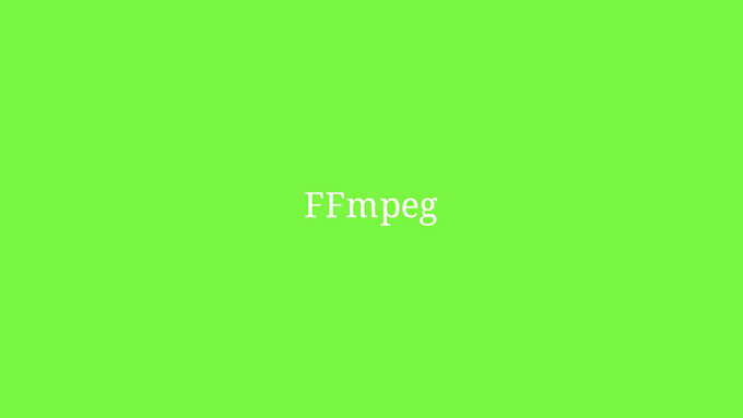 help you with ffmpeg