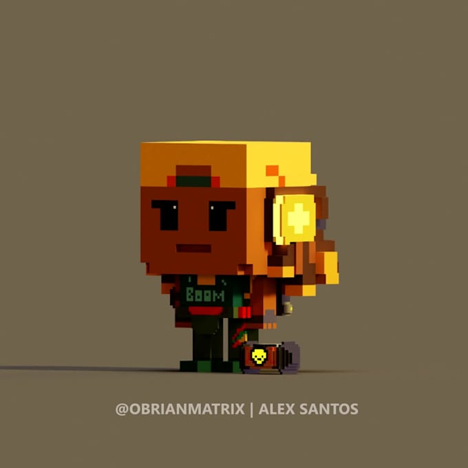 make unique voxel art models for you