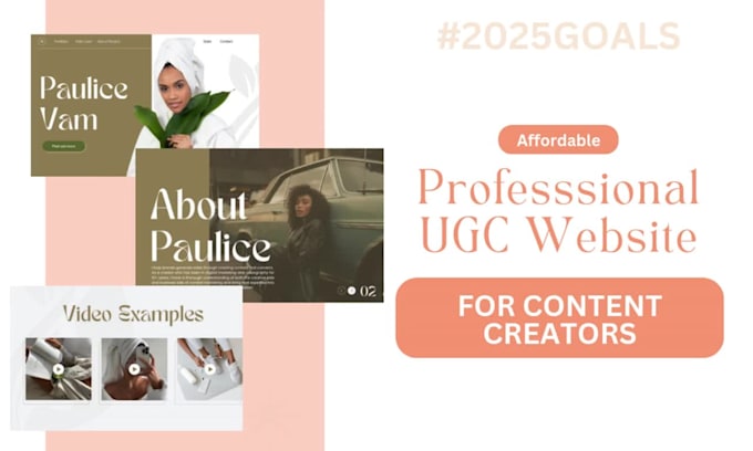 design a high converting ugc portfolio canva landing page