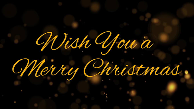 do christmas logo video for you