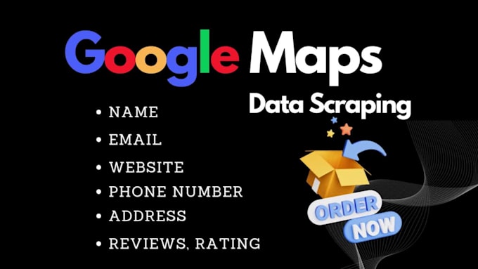 scrape the business data from google maps