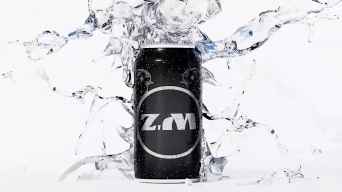 do 3d beverage animation 3d can animation 3d water simulation 3d can design