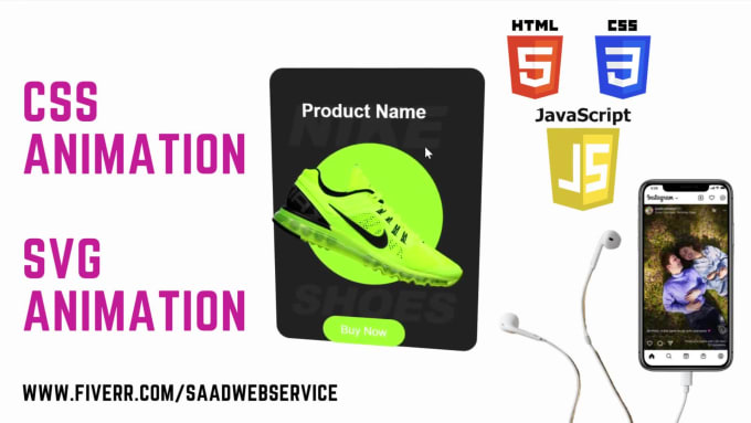 Do responsive css or svg animations for your website by Saadwebservice |  Fiverr