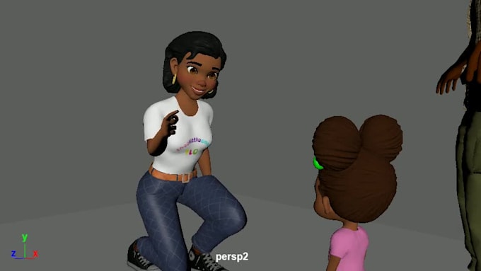 create a 3d character model for games or film