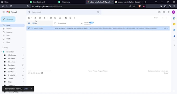 organize and clean your emails
