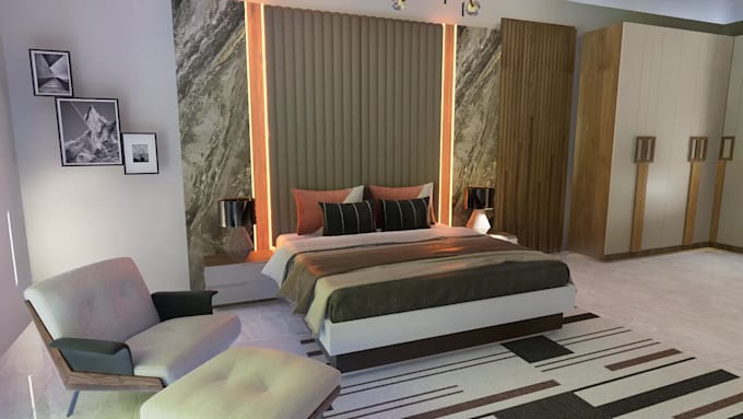 realistic 3d rendering of interior and other spaces