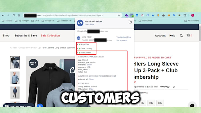setup or fix facebook conversion API and server side tracking with GTM, ga4