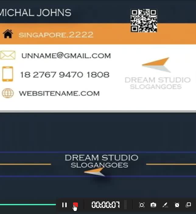 design professional visiting card for you