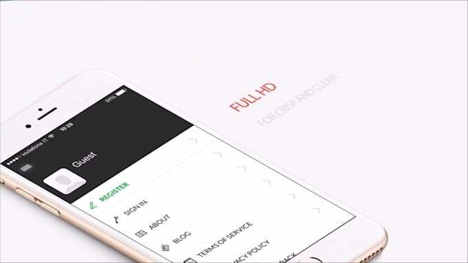 do an iPhone 6s app promotional iOS NEW