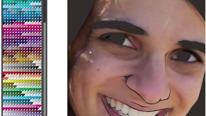 draw a vector portrait from your photo