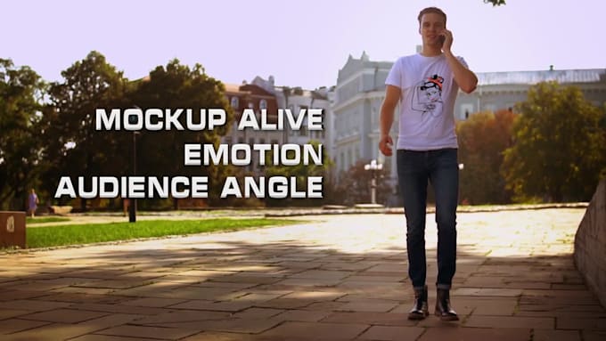 do t shirt, product mock up  video