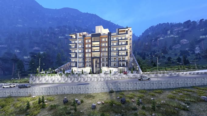 do professional architectural high quality 2d 3d  rendering