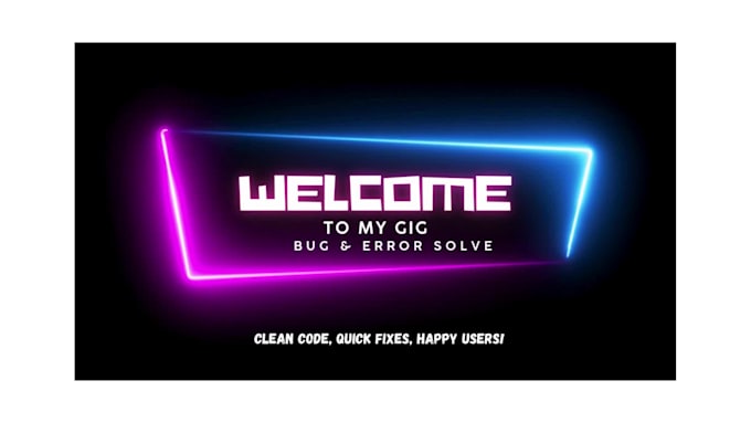 professionally fix any website errors or bugs