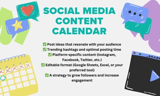 create your social media content calendar