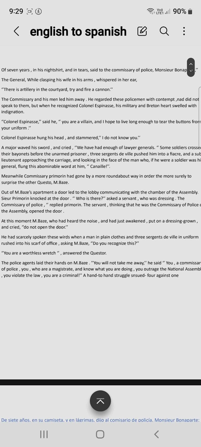 Translate from english to spanish vise versa by Dinayoussef251 Fiverr