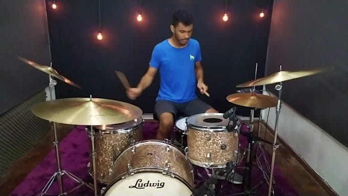 record drums for your worship song