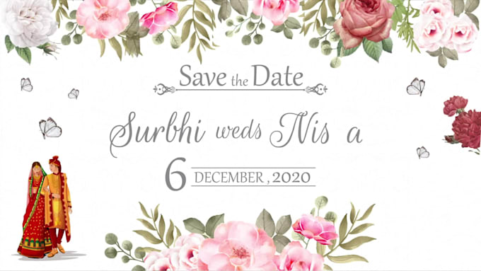 create save the date or invitation video card for any occasion