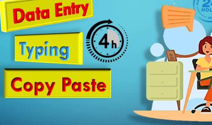 Do accurate data entry, copy paste, typing work by Creator383 | Fiverr