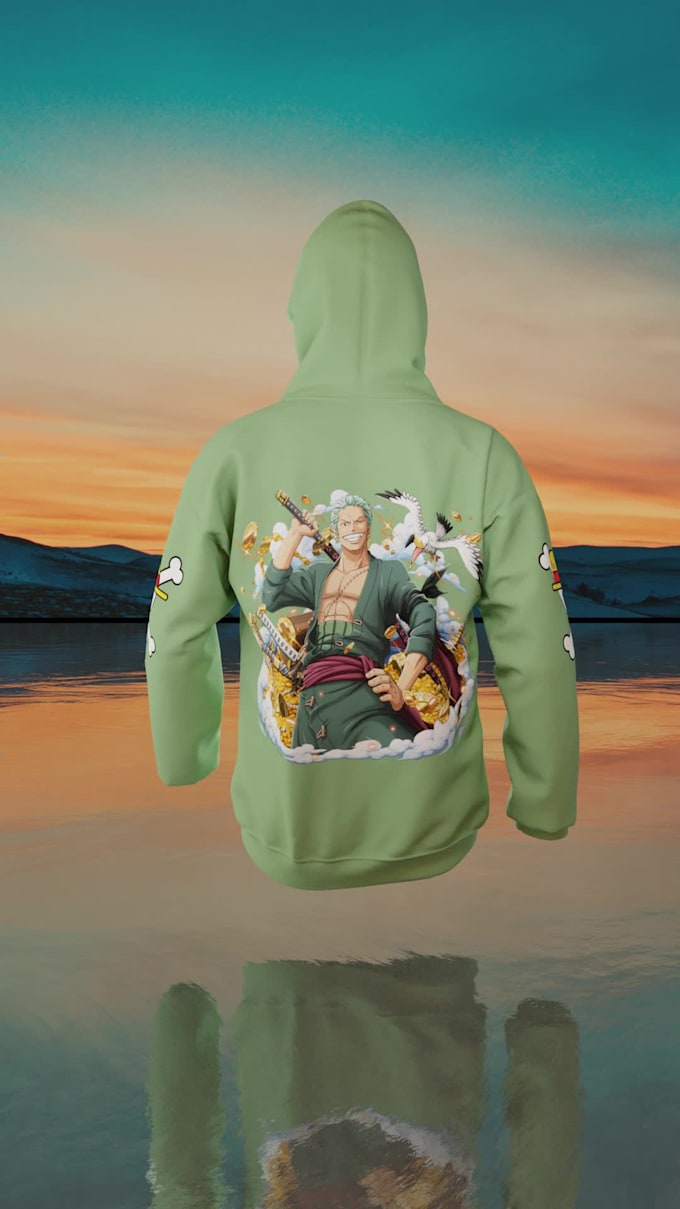 create a high quality 3d mockup video for hoodies