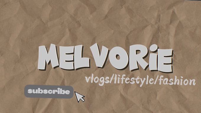 create an aesthetic intro or outro for your youtube channel
