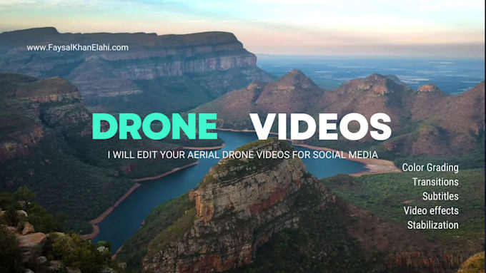 do drone video editing of your aerial videos
