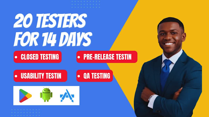 20 testers for google play closed testing, 20 app testers, pre release testing