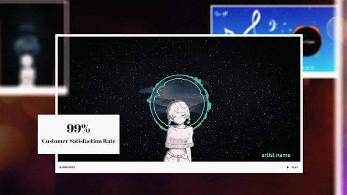 create stunning music visualizer for youtube or instagram