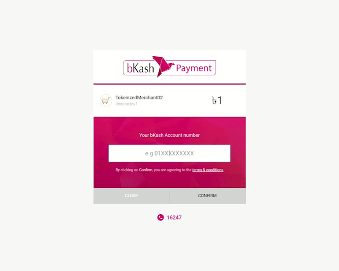 integrate bkash merchant API