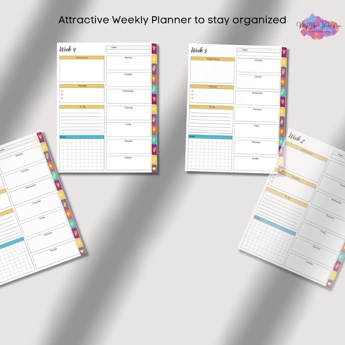 design minimalist hyperlinked planner for your etsy store