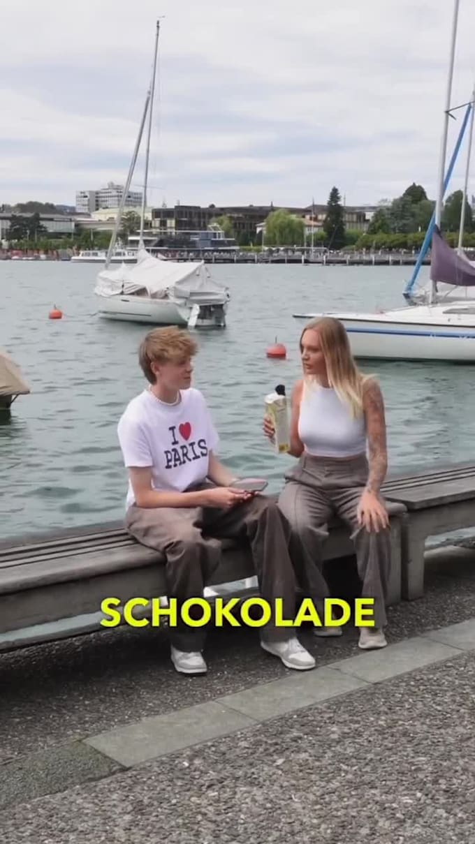 create a ugc video for social media ads swiss german, german, english or dutch