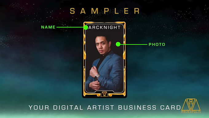create digital business cards for artists