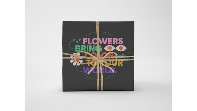 design unique tissue wrap design and 3d mockup