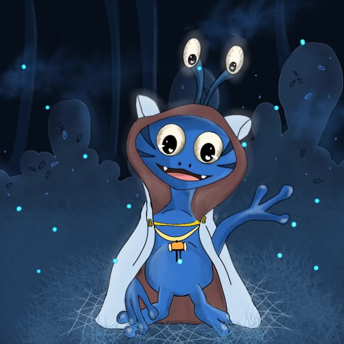 make children books illustrations , character design , stickers