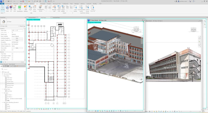 convert the point cloud into revit and bim model