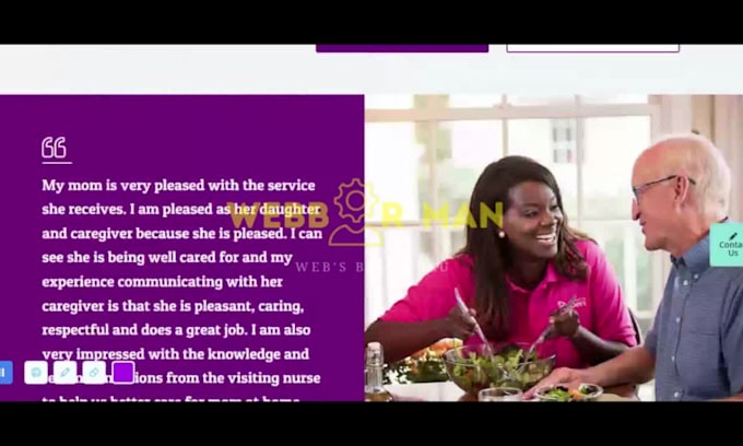 homecare website elderly care website homecare leads website content