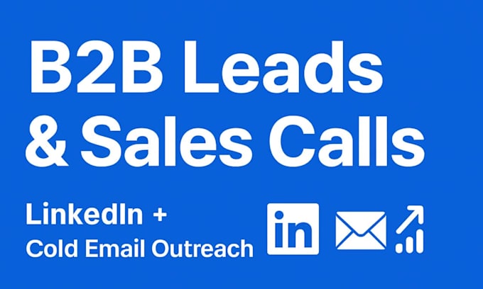 generate qualified b2b leads, book sales, with linkedin