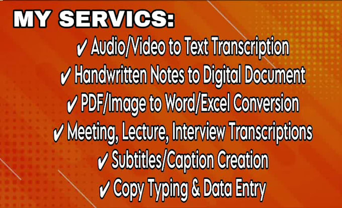 do fast and reliable typing ervices