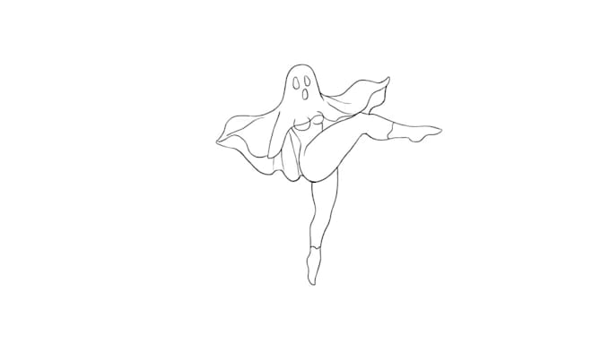 Draw quality 2d traditional line art frame by frame hand drawn sketch ...